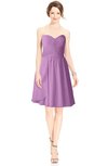 ColsBM Jaelyn Orchid Casual Fit-n-Flare Sweetheart Sleeveless Knee Length Ruching Bridesmaid Dresses