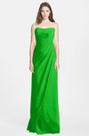 ColsBM Celine Classic Green Gorgeous Trumpet Sleeveless Zip up Chiffon Bridesmaid Dresses