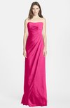 ColsBM Celine Fandango Pink Gorgeous Trumpet Sleeveless Zip up Chiffon Bridesmaid Dresses