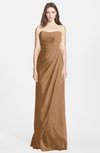ColsBM Celine Light Brown Gorgeous Trumpet Sleeveless Zip up Chiffon Bridesmaid Dresses