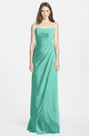 ColsBM Celine Mint Green Gorgeous Trumpet Sleeveless Zip up Chiffon Bridesmaid Dresses