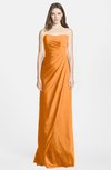 ColsBM Celine Orange Gorgeous Trumpet Sleeveless Zip up Chiffon Bridesmaid Dresses