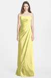 ColsBM Celine Pastel Yellow Gorgeous Trumpet Sleeveless Zip up Chiffon Bridesmaid Dresses