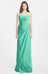 ColsBM Celine Seafoam Green Gorgeous Trumpet Sleeveless Zip up Chiffon Bridesmaid Dresses