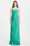 ColsBM Celine Viridian Green Gorgeous Trumpet Sleeveless Zip up Chiffon Bridesmaid Dresses
