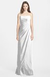 ColsBM Celine White Gorgeous Trumpet Sleeveless Zip up Chiffon Bridesmaid Dresses