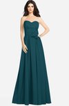 ColsBM Audrina Blue Green Gorgeous A-line Sweetheart Sleeveless Zip up Flower Plus Size Bridesmaid Dresses