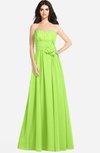 ColsBM Audrina Bright Green Gorgeous A-line Sweetheart Sleeveless Zip up Flower Plus Size Bridesmaid Dresses