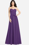 ColsBM Audrina Dark Purple Gorgeous A-line Sweetheart Sleeveless Zip up Flower Plus Size Bridesmaid Dresses