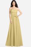 ColsBM Audrina Gold Gorgeous A-line Sweetheart Sleeveless Zip up Flower Plus Size Bridesmaid Dresses