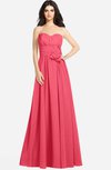 ColsBM Audrina Guava Gorgeous A-line Sweetheart Sleeveless Zip up Flower Plus Size Bridesmaid Dresses
