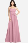 ColsBM Audrina Light Coral Gorgeous A-line Sweetheart Sleeveless Zip up Flower Plus Size Bridesmaid Dresses