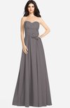 ColsBM Audrina Ridge Grey Gorgeous A-line Sweetheart Sleeveless Zip up Flower Plus Size Bridesmaid Dresses