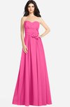 ColsBM Audrina Rose Pink Gorgeous A-line Sweetheart Sleeveless Zip up Flower Plus Size Bridesmaid Dresses
