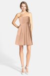 ColsBM Holland Almost Apricot Casual Sweetheart Sleeveless Zip up Knee Length Bridesmaid Dresses