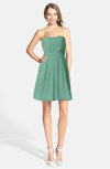 ColsBM Holland Beryl Green Casual Sweetheart Sleeveless Zip up Knee Length Bridesmaid Dresses