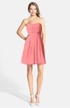 ColsBM Holland Coral Casual Sweetheart Sleeveless Zip up Knee Length Bridesmaid Dresses