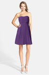ColsBM Holland Dark Purple Casual Sweetheart Sleeveless Zip up Knee Length Bridesmaid Dresses