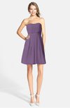 ColsBM Holland Eggplant Casual Sweetheart Sleeveless Zip up Knee Length Bridesmaid Dresses