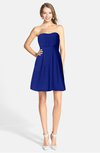 ColsBM Holland Electric Blue Casual Sweetheart Sleeveless Zip up Knee Length Bridesmaid Dresses