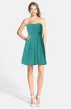 ColsBM Holland Emerald Green Casual Sweetheart Sleeveless Zip up Knee Length Bridesmaid Dresses