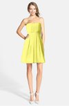 ColsBM Holland Pale Yellow Casual Sweetheart Sleeveless Zip up Knee Length Bridesmaid Dresses
