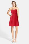 ColsBM Holland Red Casual Sweetheart Sleeveless Zip up Knee Length Bridesmaid Dresses
