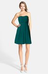ColsBM Holland Shaded Spruce Casual Sweetheart Sleeveless Zip up Knee Length Bridesmaid Dresses