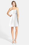 ColsBM Holland White Casual Sweetheart Sleeveless Zip up Knee Length Bridesmaid Dresses