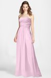ColsBM Aliana Baby Pink Simple Sweetheart Sleeveless Zip up Chiffon Bridesmaid Dresses