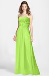 ColsBM Aliana Bright Green Simple Sweetheart Sleeveless Zip up Chiffon Bridesmaid Dresses