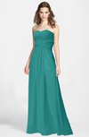 ColsBM Aliana Emerald Green Simple Sweetheart Sleeveless Zip up Chiffon Bridesmaid Dresses