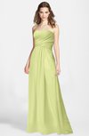 ColsBM Aliana Lime Green Simple Sweetheart Sleeveless Zip up Chiffon Bridesmaid Dresses