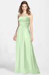ColsBM Aliana Pale Green Simple Sweetheart Sleeveless Zip up Chiffon Bridesmaid Dresses