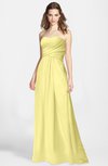 ColsBM Aliana Pastel Yellow Simple Sweetheart Sleeveless Zip up Chiffon Bridesmaid Dresses