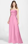 ColsBM Aliana Pink Simple Sweetheart Sleeveless Zip up Chiffon Bridesmaid Dresses