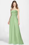 ColsBM Aliana Sage Green Simple Sweetheart Sleeveless Zip up Chiffon Bridesmaid Dresses