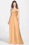 ColsBM Aliana Salmon Buff Simple Sweetheart Sleeveless Zip up Chiffon Bridesmaid Dresses