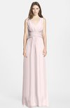 ColsBM Samara Light Pink  Trumpet Sleeveless Zip up Chiffon Floor Length Bridesmaid Dresses