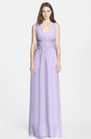 ColsBM Samara Light Purple  Trumpet Sleeveless Zip up Chiffon Floor Length Bridesmaid Dresses