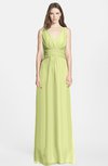 ColsBM Samara Lime Green  Trumpet Sleeveless Zip up Chiffon Floor Length Bridesmaid Dresses