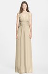 ColsBM Samara Novelle Peach  Trumpet Sleeveless Zip up Chiffon Floor Length Bridesmaid Dresses