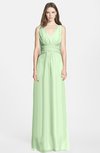 ColsBM Samara Pale Green  Trumpet Sleeveless Zip up Chiffon Floor Length Bridesmaid Dresses