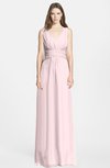 ColsBM Samara Petal Pink  Trumpet Sleeveless Zip up Chiffon Floor Length Bridesmaid Dresses