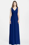 ColsBM Samara Sodalite Blue  Trumpet Sleeveless Zip up Chiffon Floor Length Bridesmaid Dresses