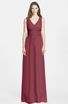 ColsBM Samara Wine Trumpet Sleeveless Zip up Chiffon Floor Length Bridesmaid Dresses