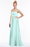 ColsBM Shelby Blue Glass Glamorous Empire Sleeveless Chiffon Ruching Bridesmaid Dresses