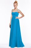 ColsBM Shelby Cornflower Blue Glamorous Empire Sleeveless Chiffon Ruching Bridesmaid Dresses