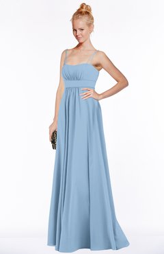 ColsBM Shelby Dusty Blue Glamorous Empire Sleeveless Chiffon Ruching Bridesmaid Dresses
