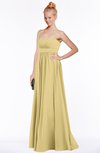ColsBM Shelby Gold Glamorous Empire Sleeveless Chiffon Ruching Bridesmaid Dresses